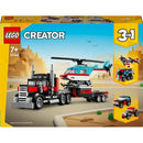 LEGO Creator - Camião de Plataforma com Helicóptero - 31146