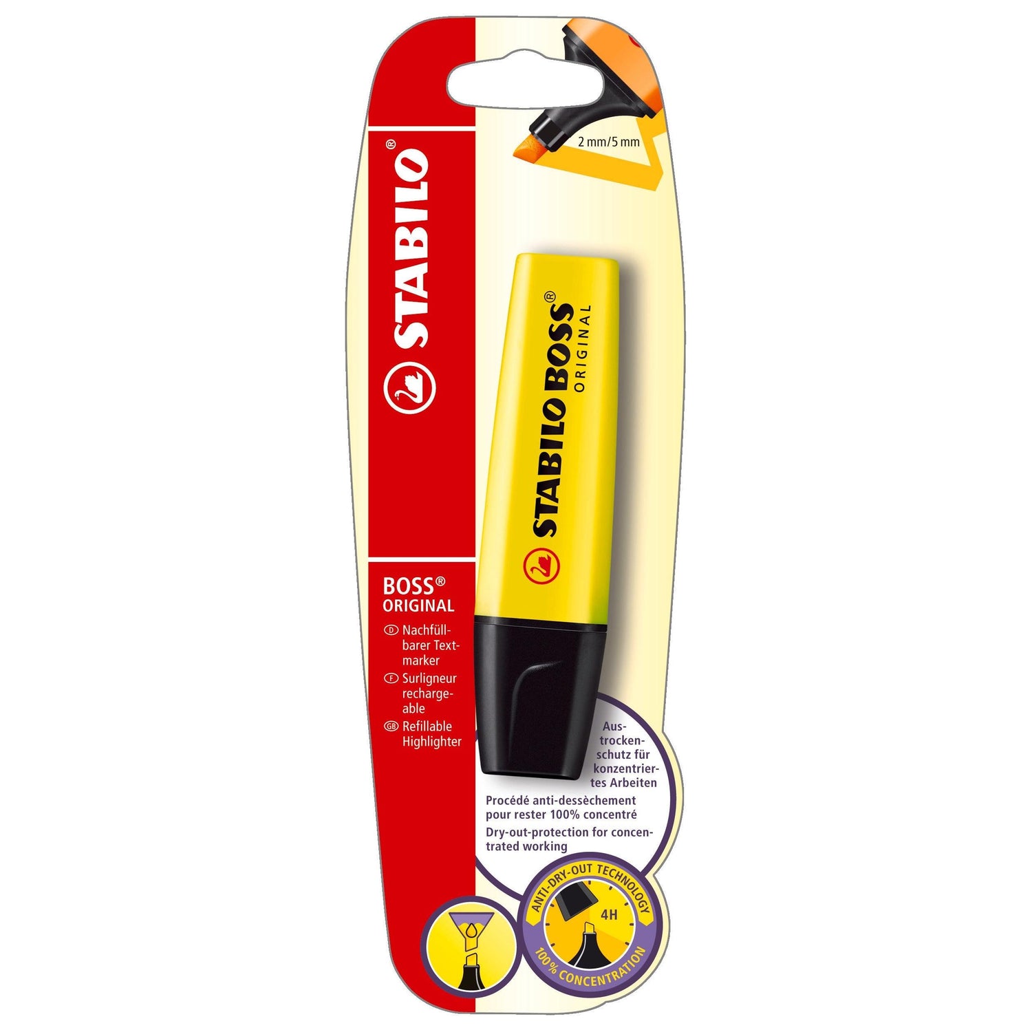 Sublinhador de Tinta Fluorescente Stabilo