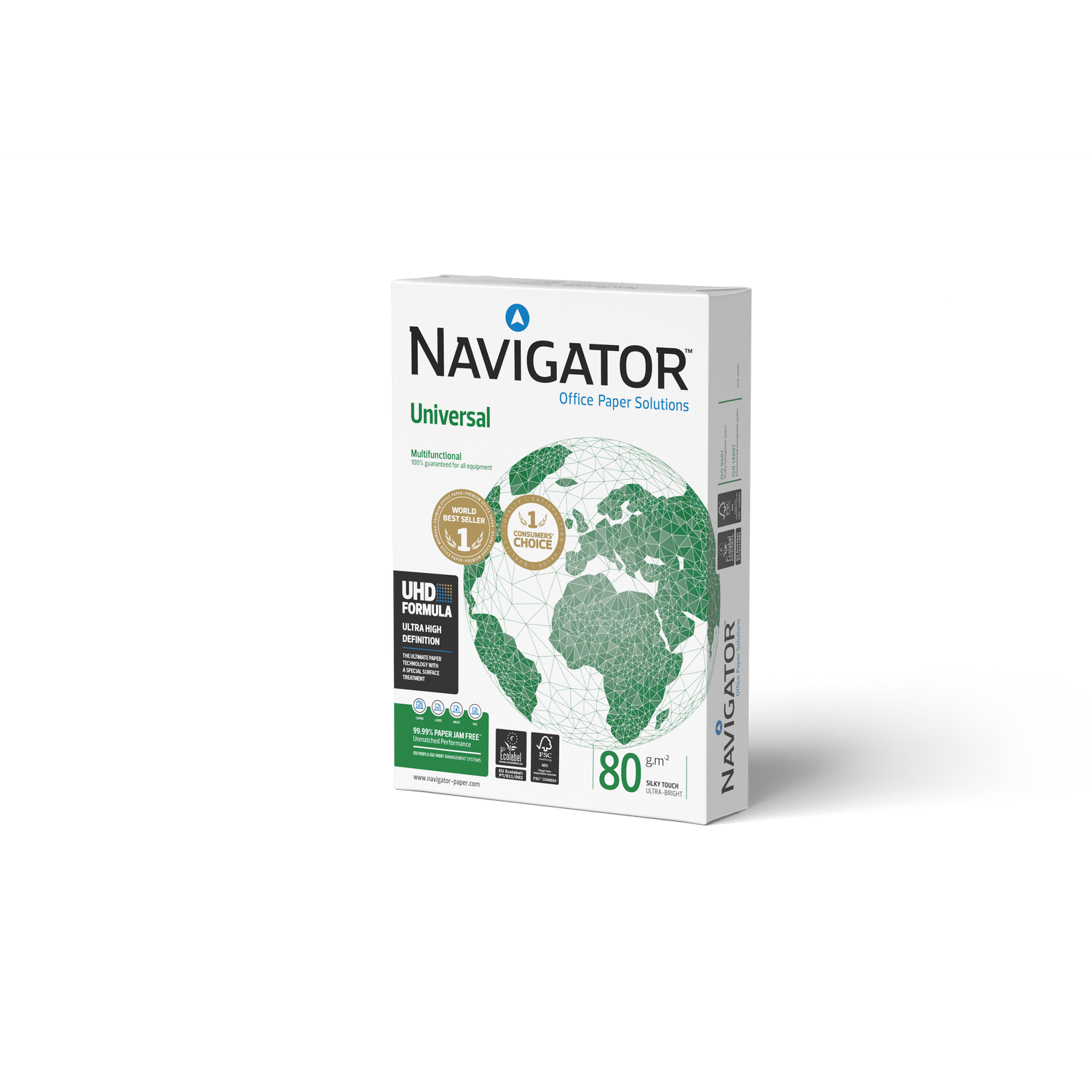 Resma de Papel de Impressão A4 500 Folhas 80g/m2 Navigator