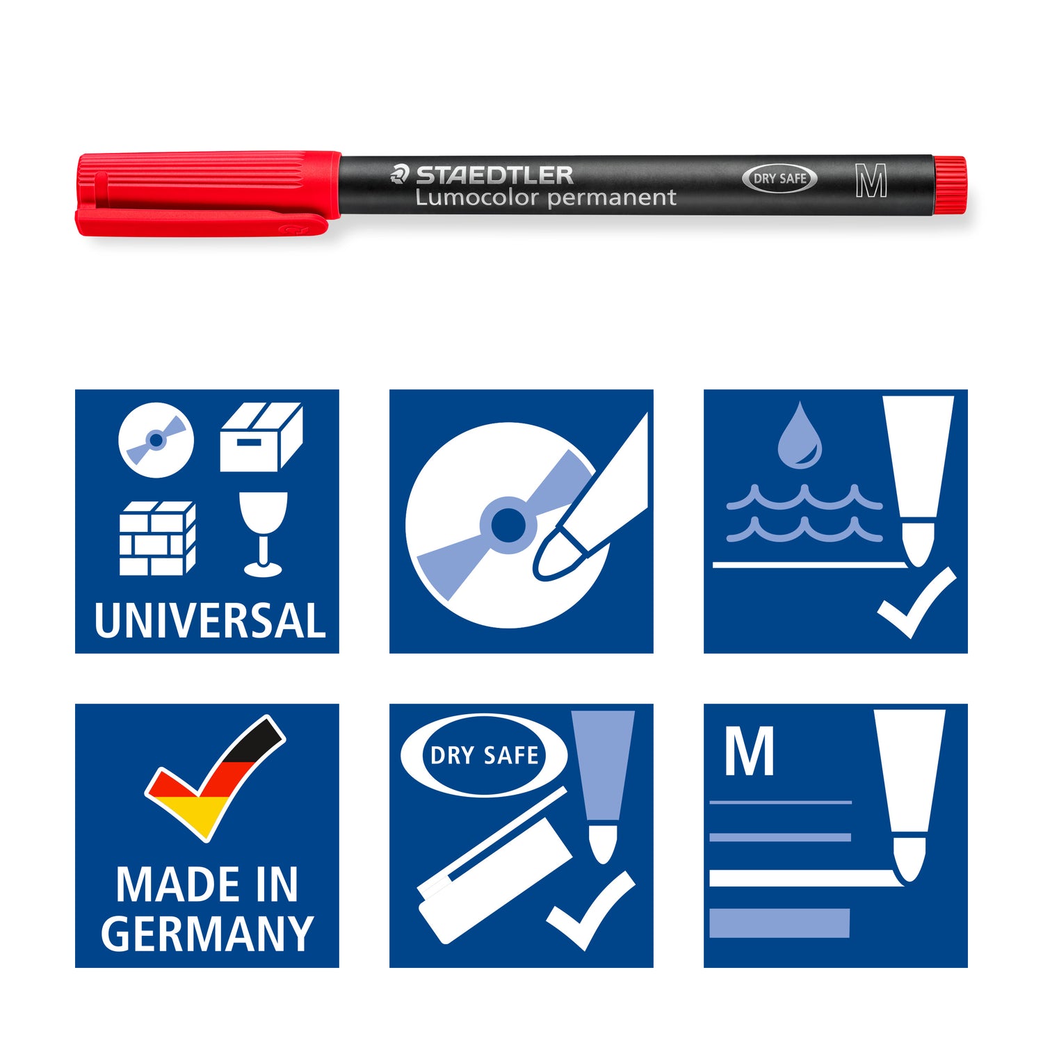 Marcador Permanente Lumocolor 1mm Preto Staedtler