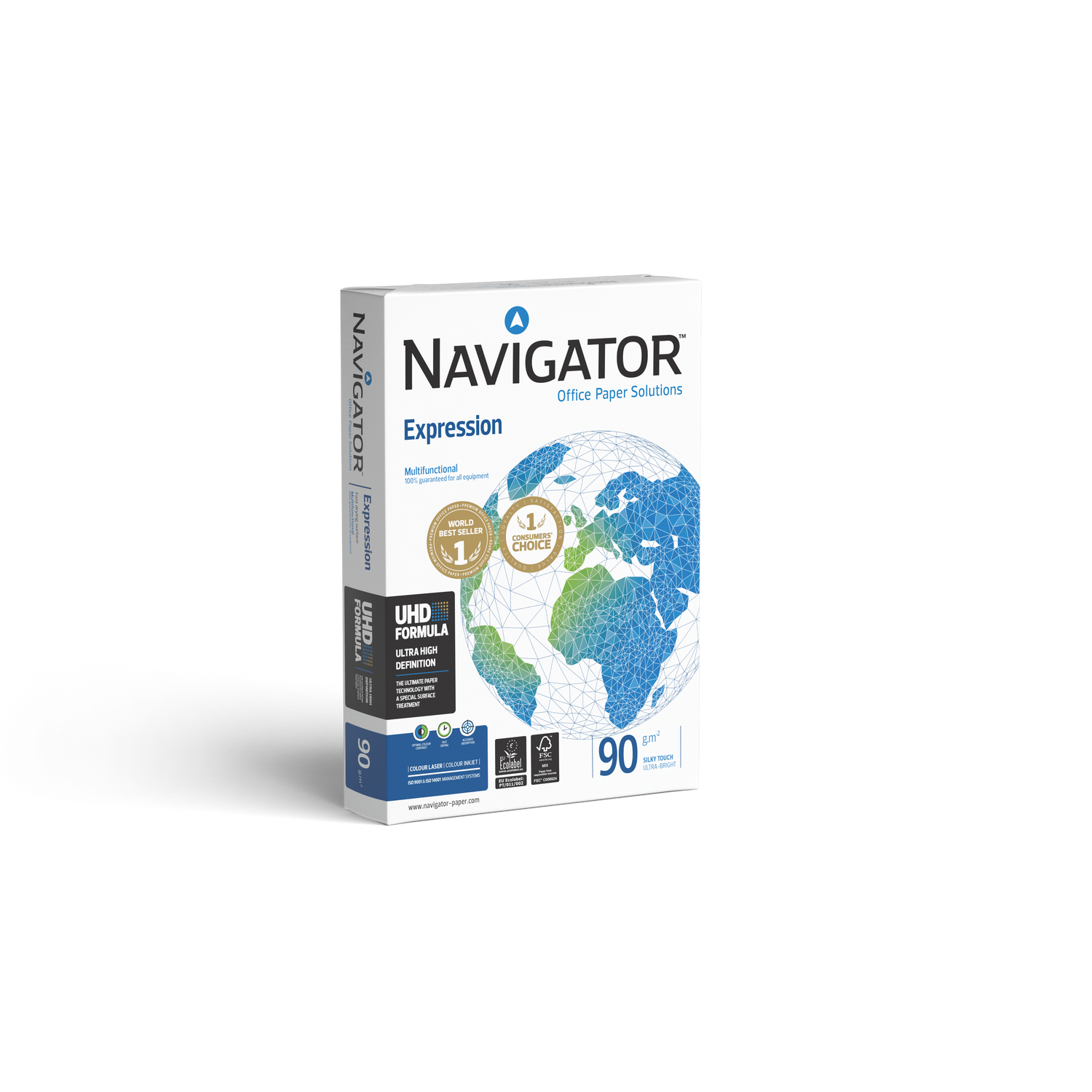 Resma de Papel de Impressão A4 500 Folhas 90g/m2 Navigator
