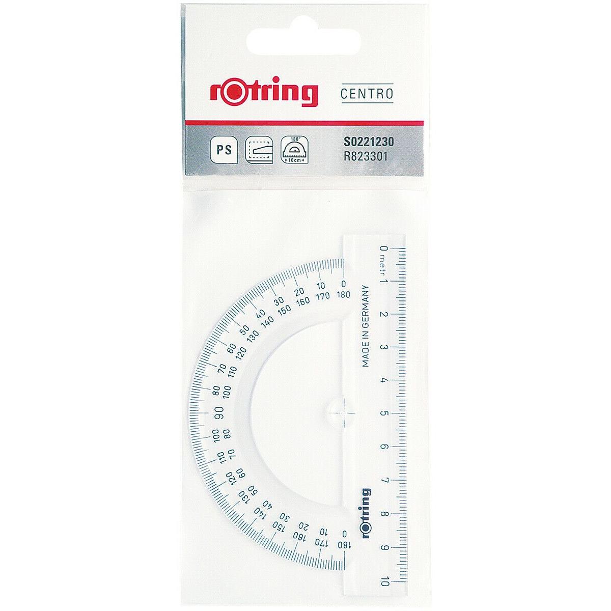 Transferidor 180º 10cm Rotring