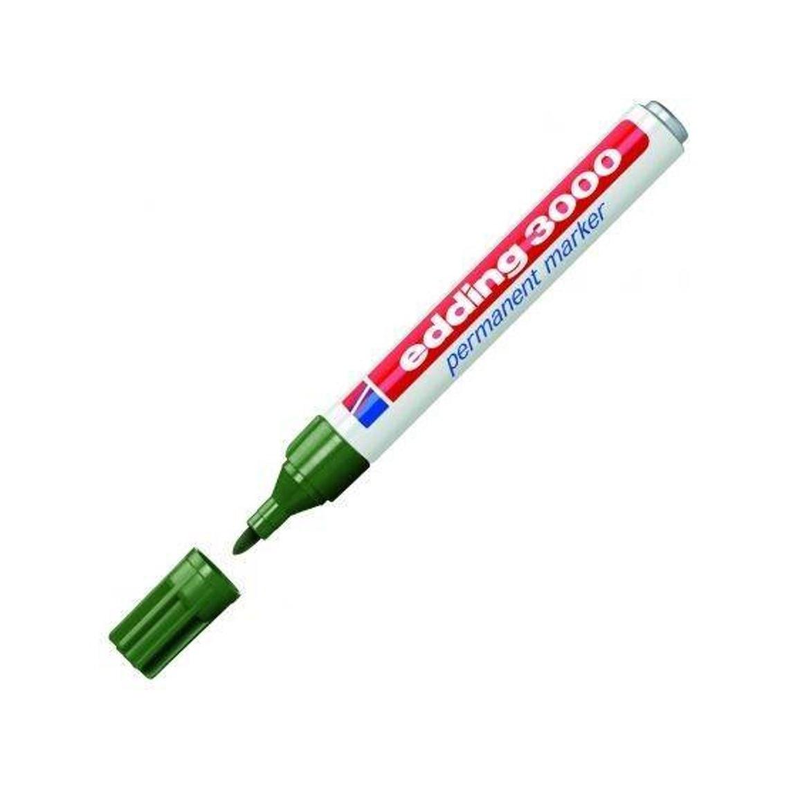 Marcador Permanente E-3000 Verde