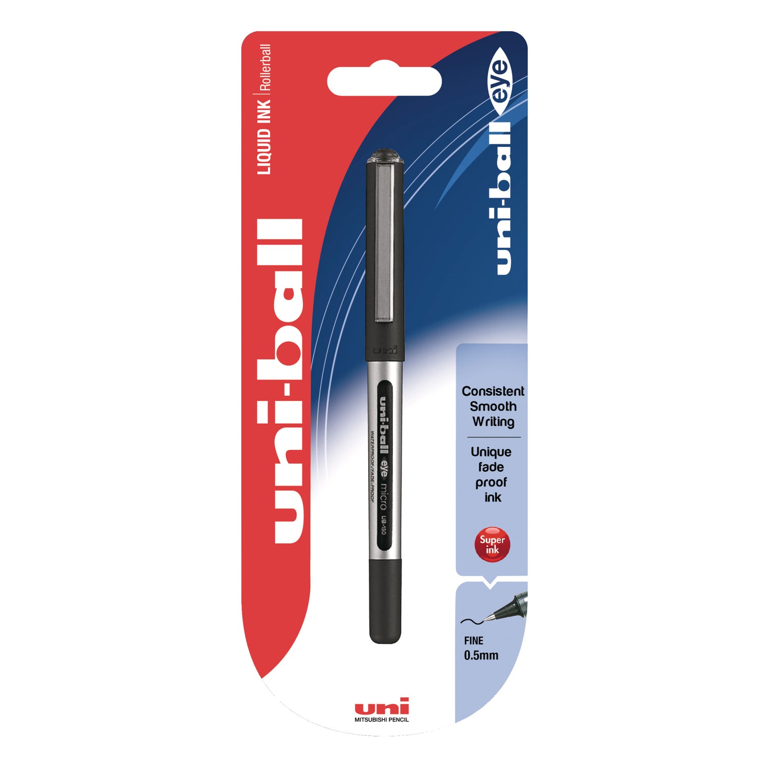 Esferográfica Eye Micro Roller 0.5mm Preto Uni-ball