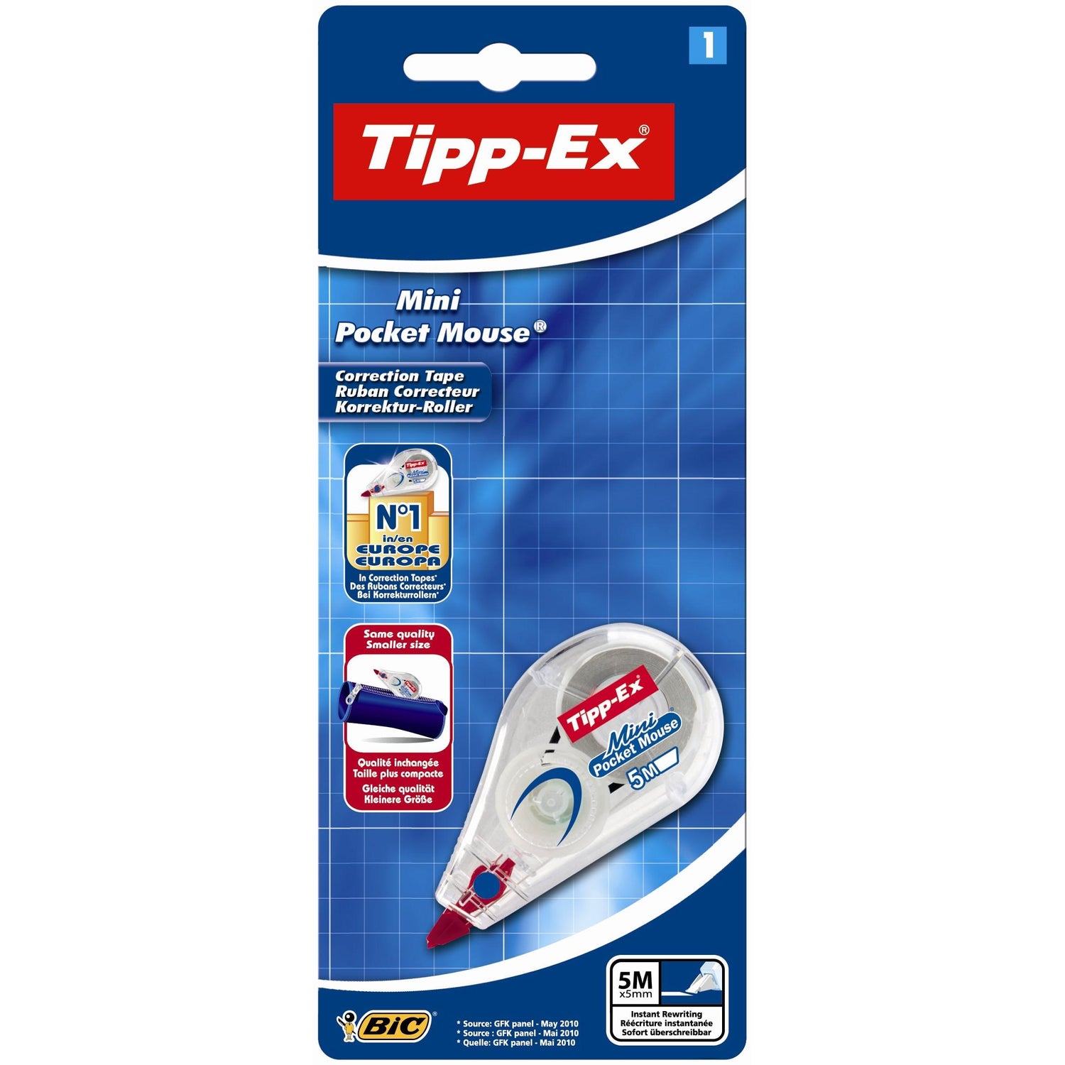 Fita Corretora Mini 5mm x 5m Tipp-Ex