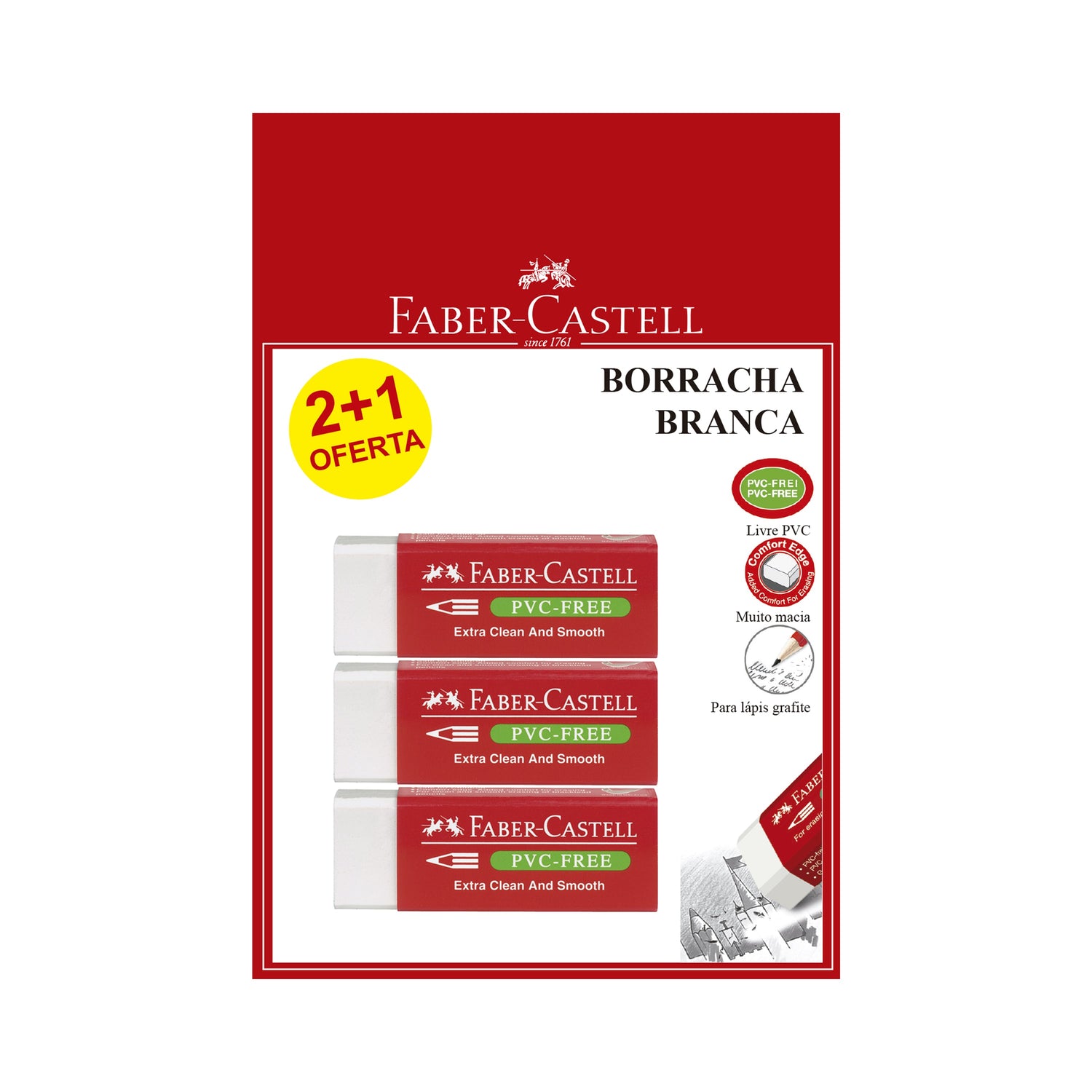 Borracha Branca Faber-Castell