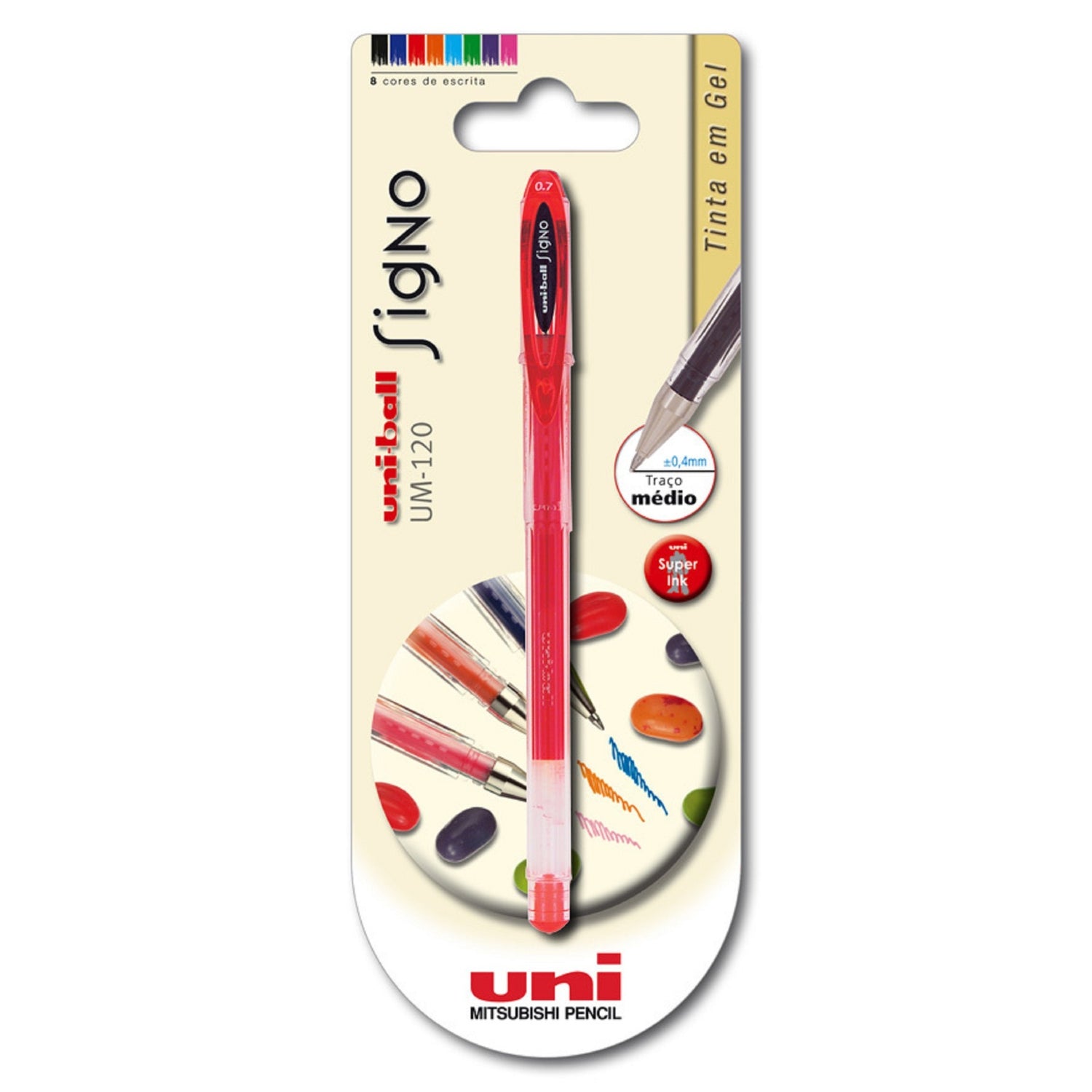 Esferográfica Signo Roller Gel Vermelha Uni-ball