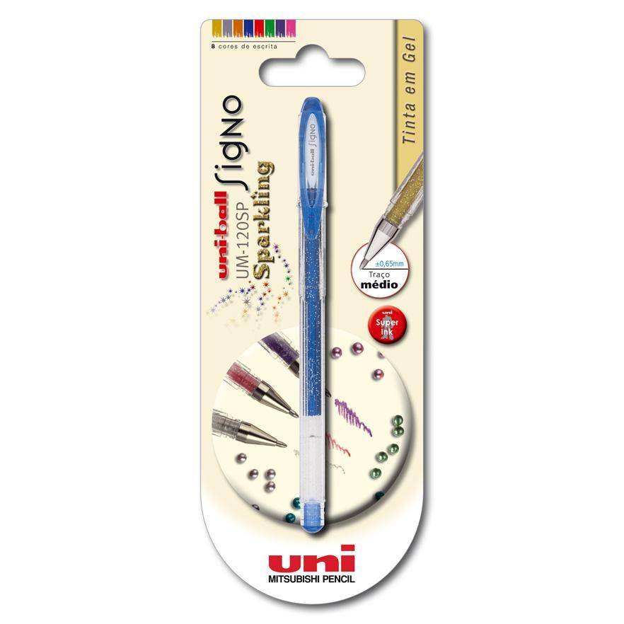 Roller Signo Sparkling de Tinta Gel Brilhante (várias cores) Uni-ball
