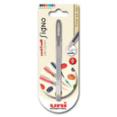 Roller Signo de Tinta Gel Prateada Uni-ball