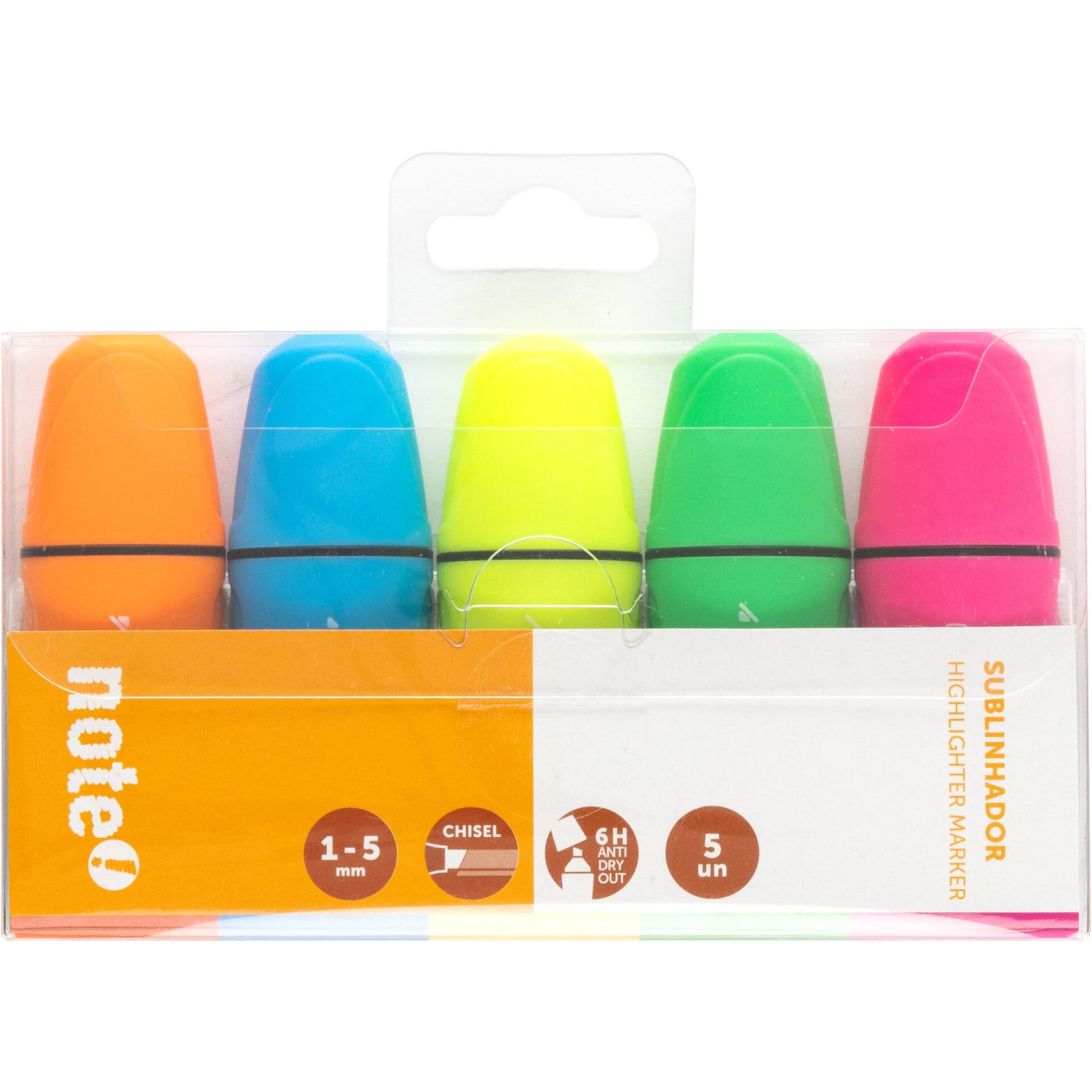 Sublinhador Mini de Tinta Fluorescente Note!