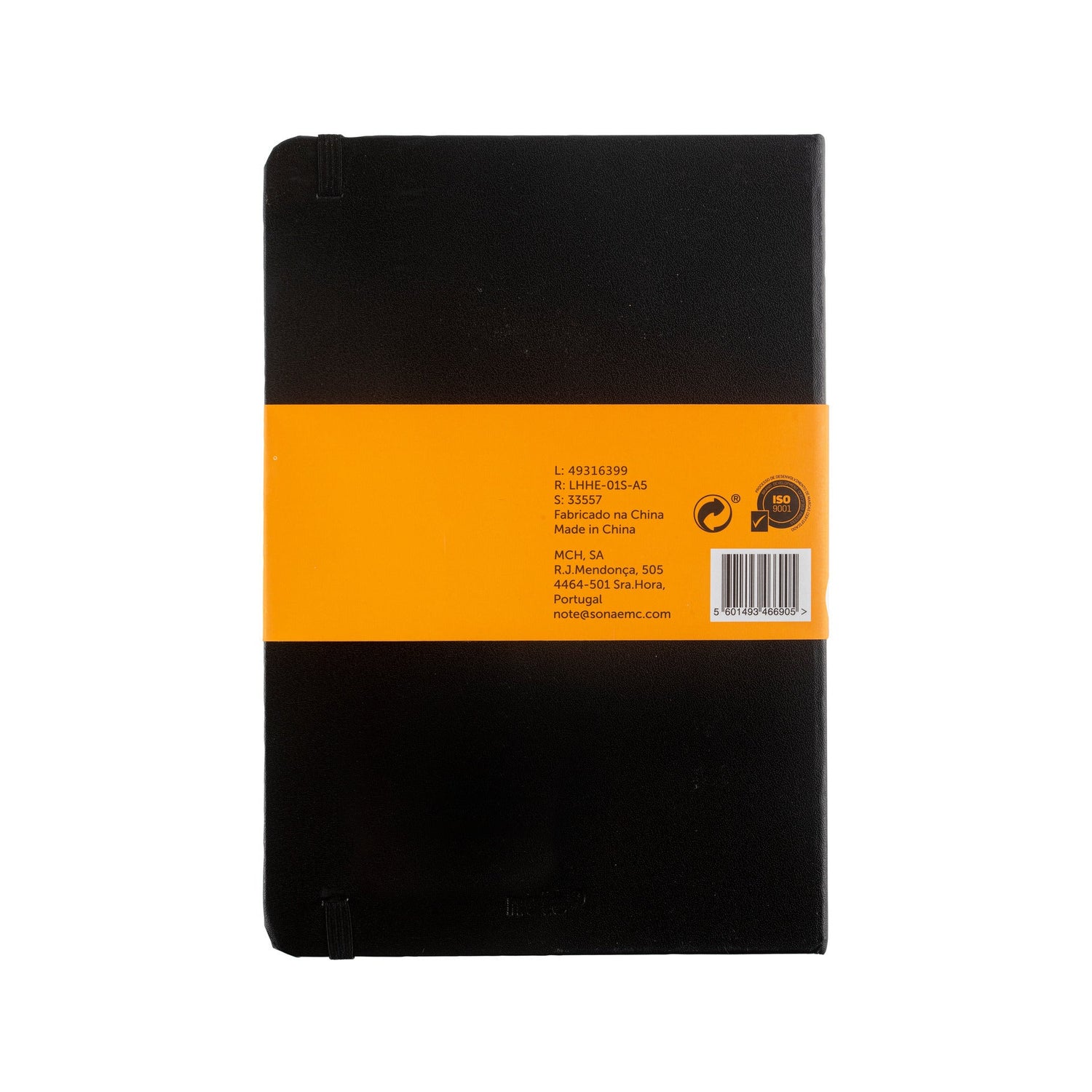 Caderno Agrafado com Elástico A5 Quadriculado Note!
