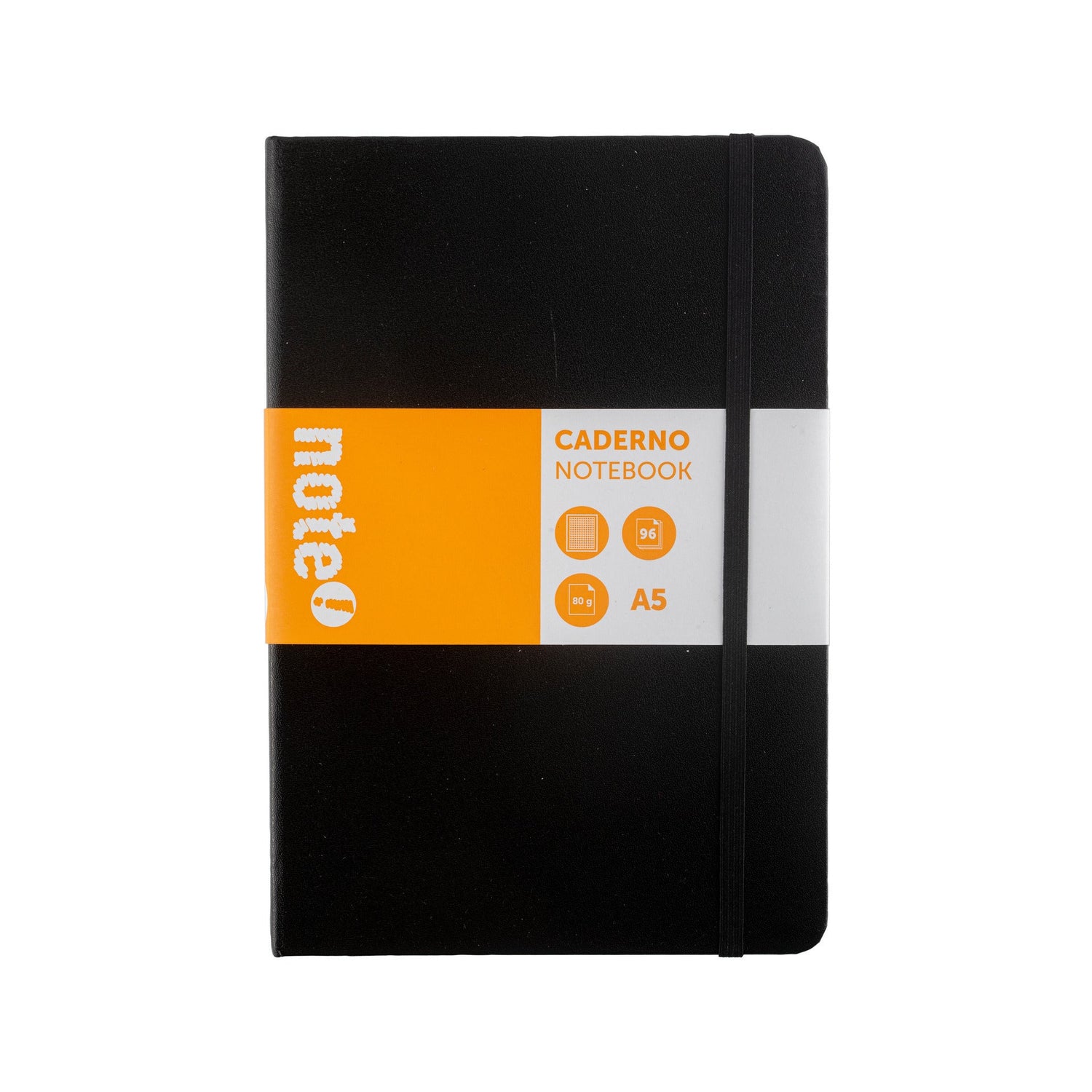Caderno Agrafado com Elástico A5 Quadriculado Note!