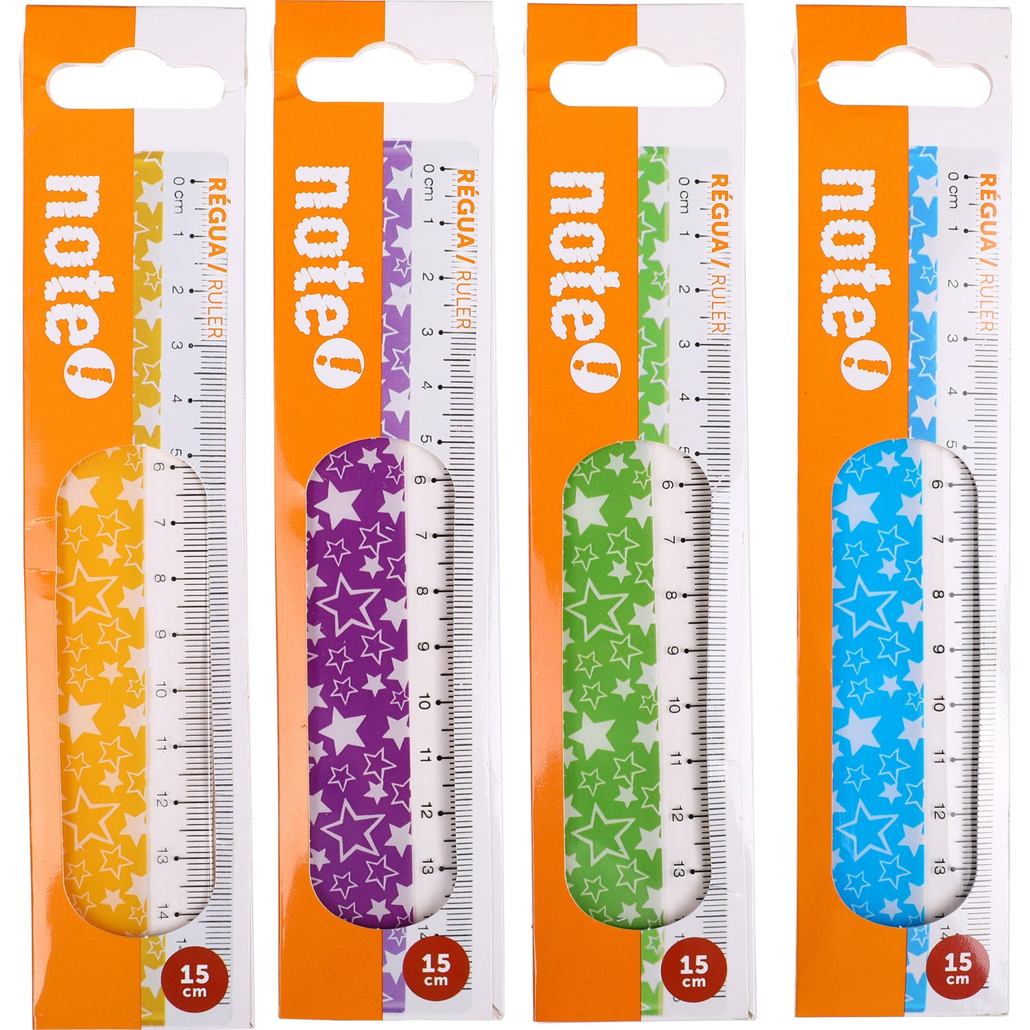 Régua 15cm (várias cores)