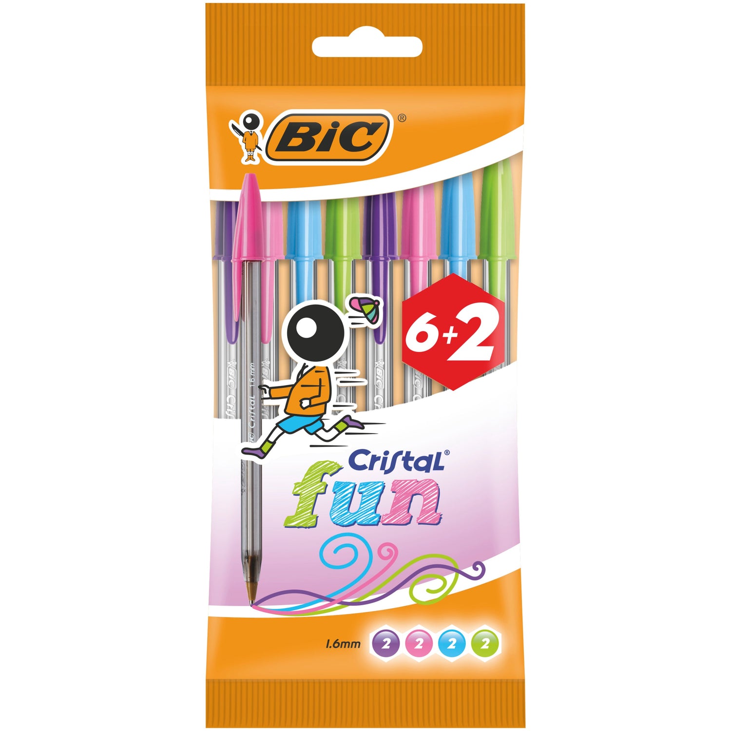 Esferográfica Cristal Fun Cores Pastel Bic