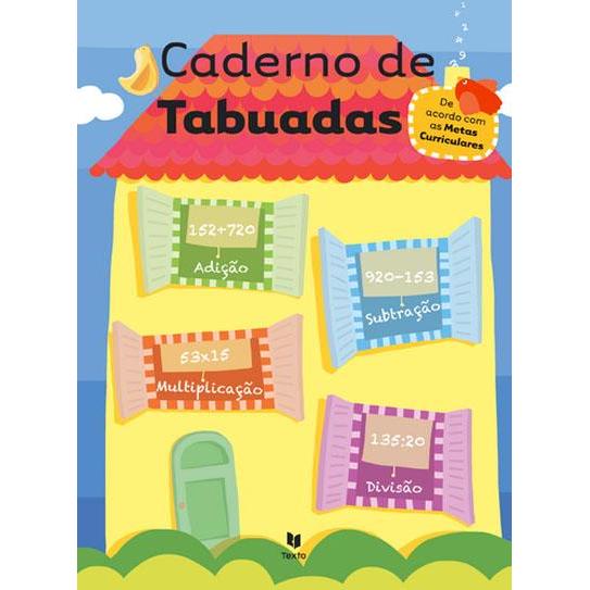 Caderno de Tabuada 3.º e 4.º Anos de Manuel Ferrão e Marta Teixeira