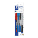 Esferográfica Stick de Tinta Azul, Preta e Vermelha Staedtler