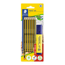 Lápis Grafite Noris HB e Marcador Permanente Fluorescente Staedtler