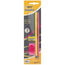 Lápis Grafite Evolution HB, com Borraca e Afia (várias cores) Bic
