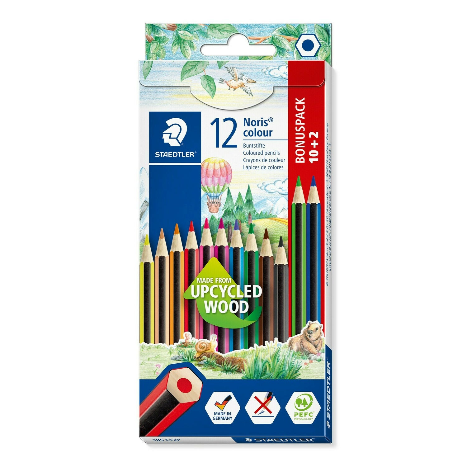 Lápis de Cor Noris 10+2 Unidades Staedtler
