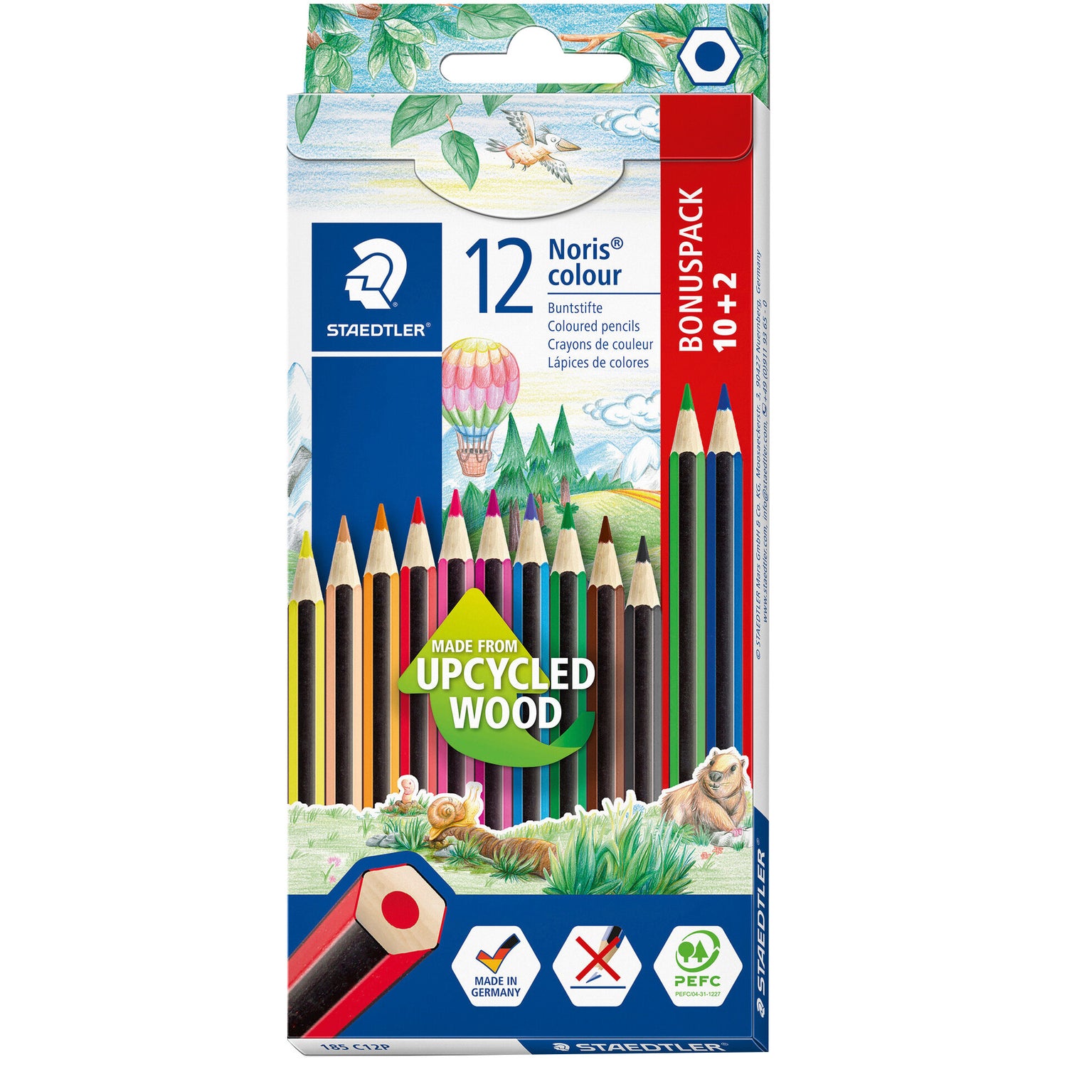 Lápis de Cor Noris 10+2 Unidades Staedtler