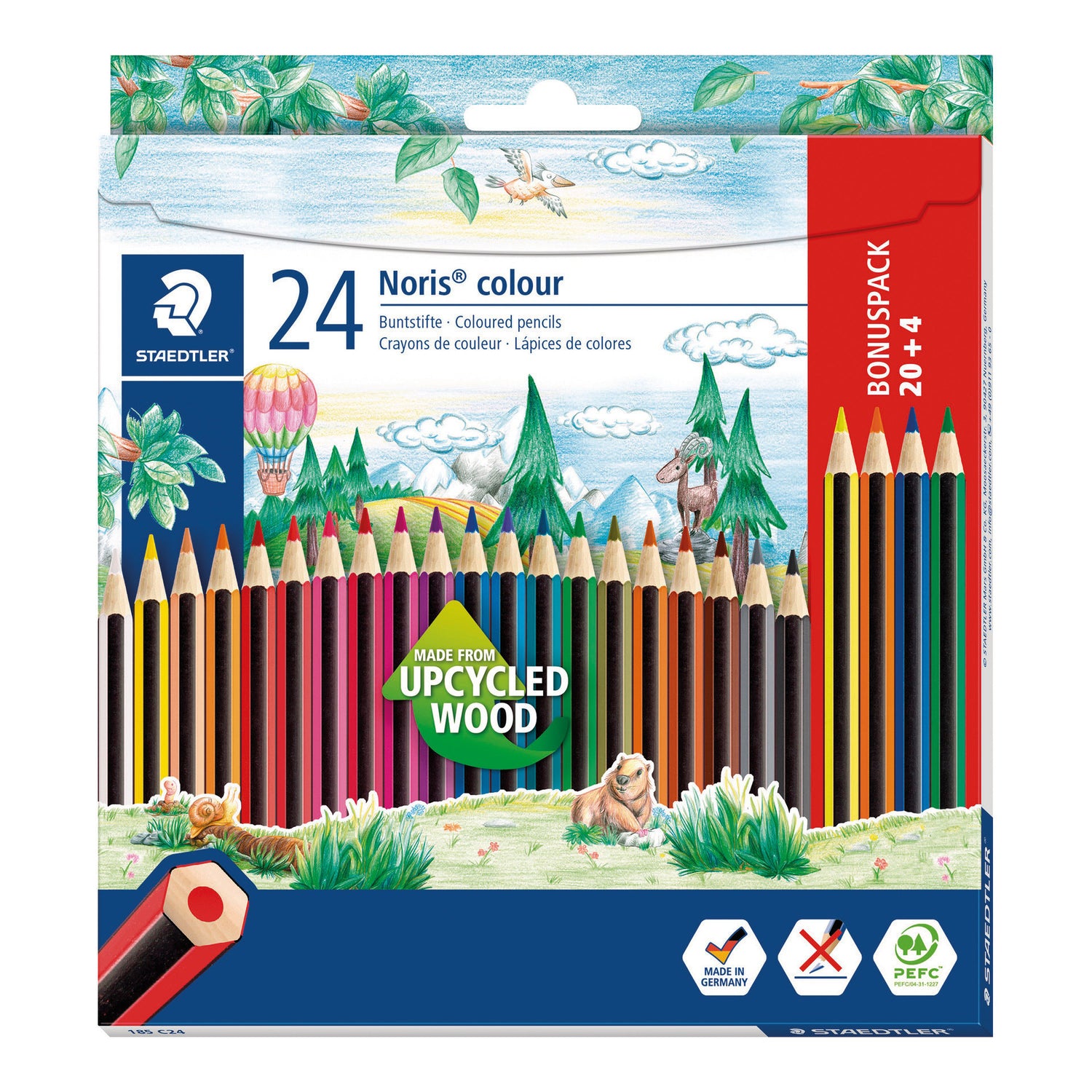 Lápis de Cor Noris 20+4 Unidades Staedtler