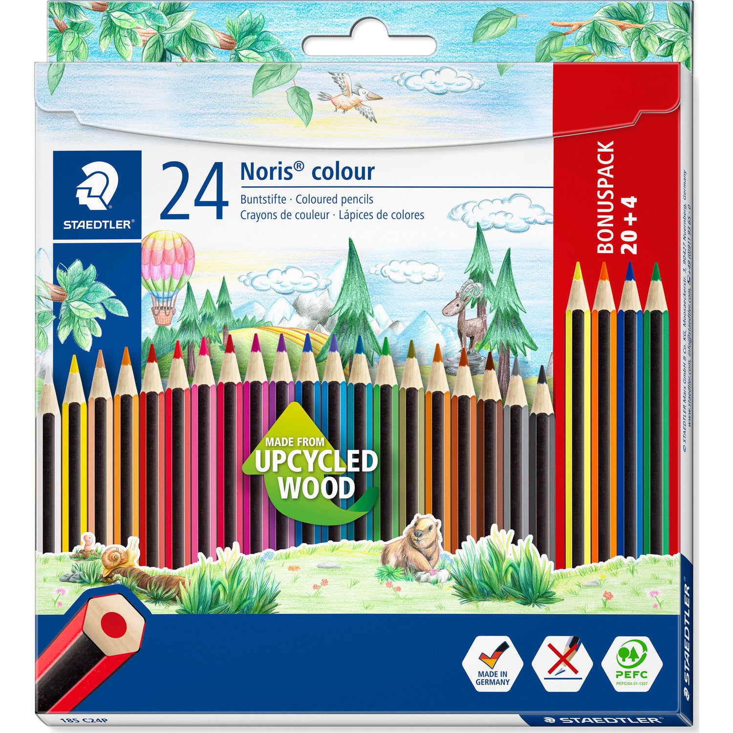 Lápis de Cor Noris 20+4 Unidades Staedtler