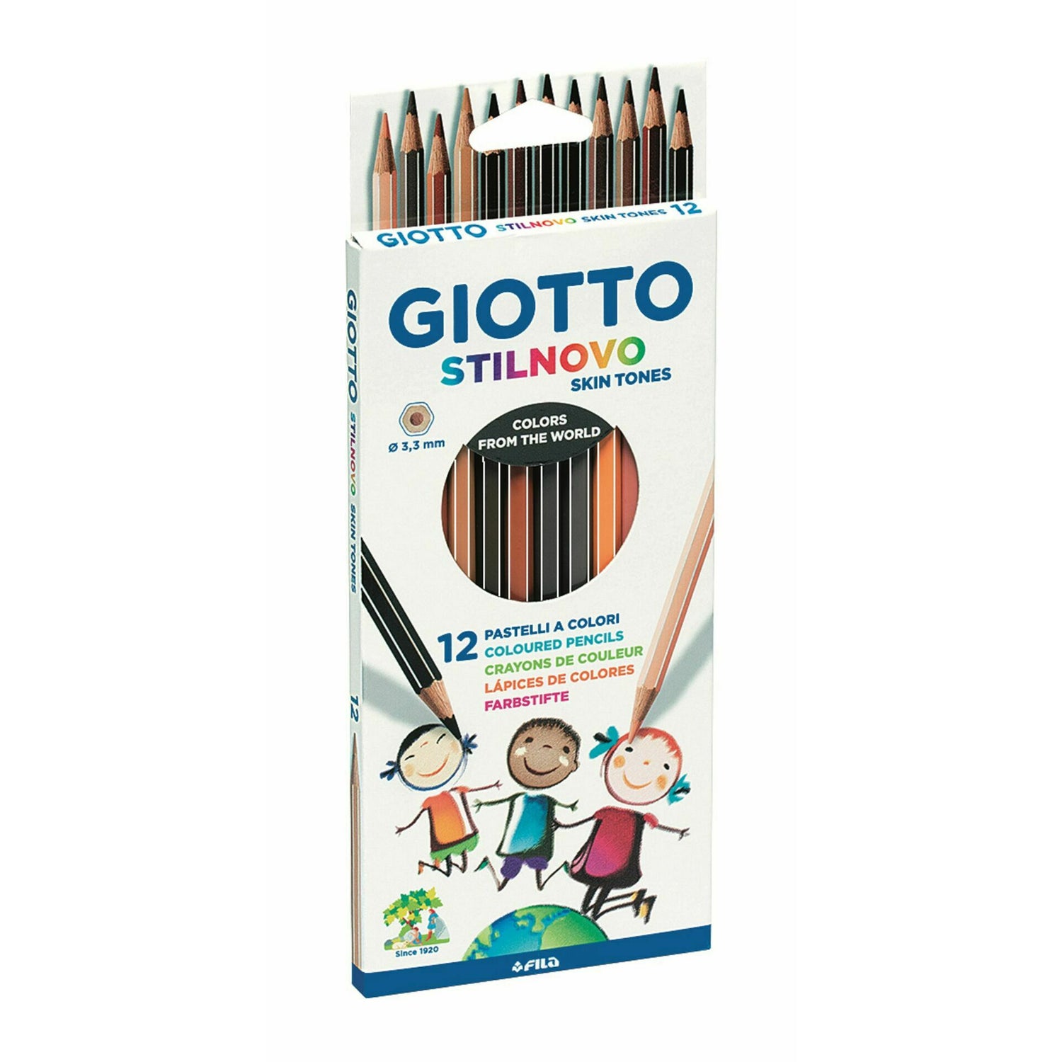 Lapis de Cor Stilnovo Skin Tones 12 Unidades Giotto