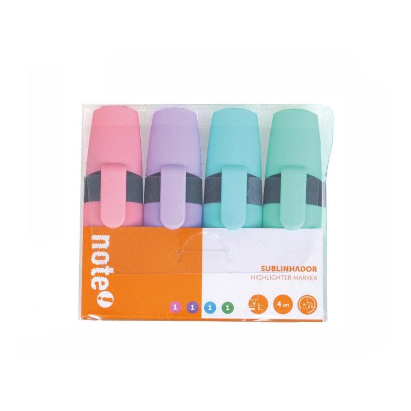 Sublinhador de Tinta Fluorescente e Pastel Note!