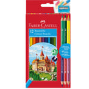 Lápis de Cor e Afia Faber-Castell