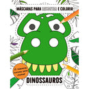 Máscaras para Recortar e Colorir - Dinossauros de Emma Smith