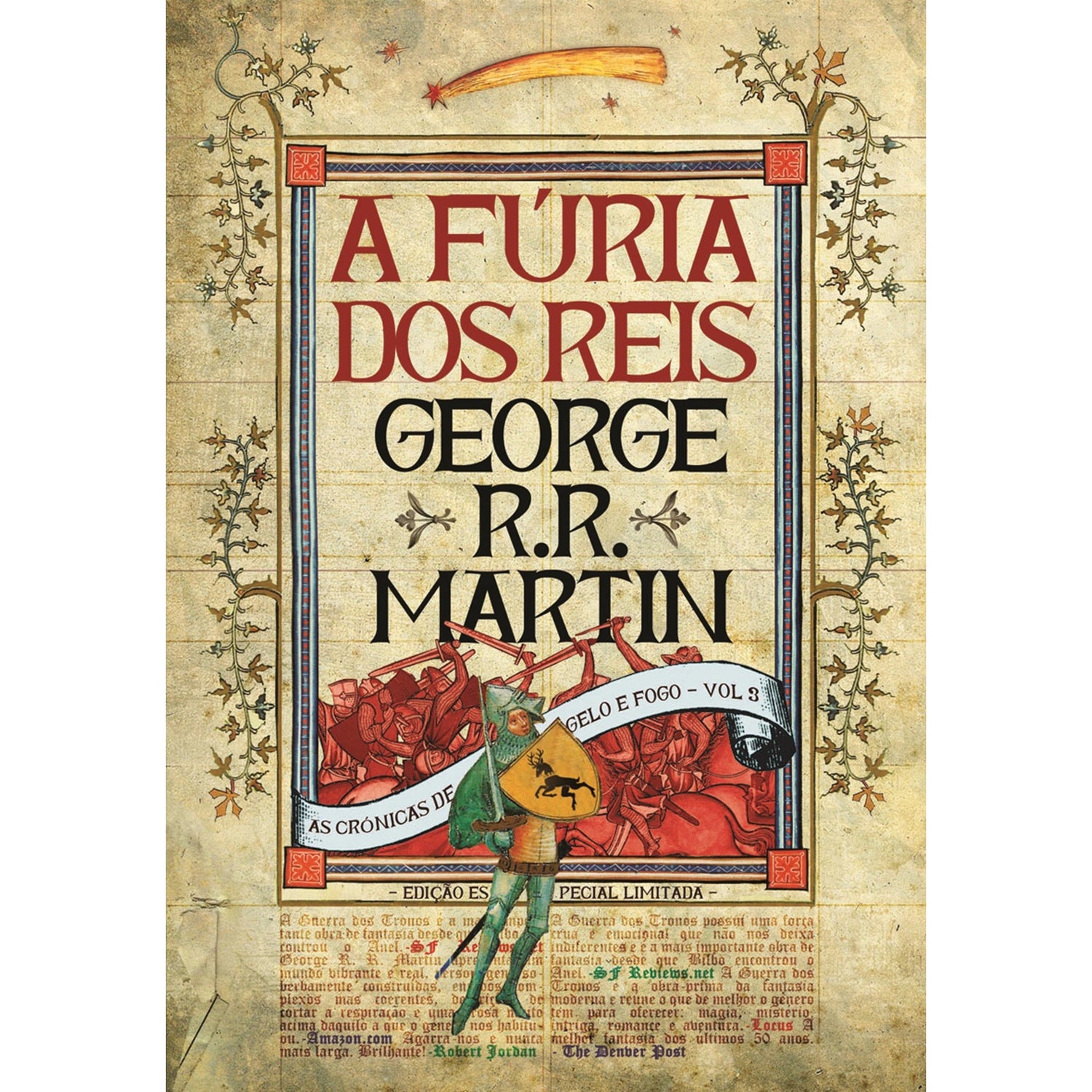 As Crónicas de Gelo e Fogo 3 - A Fúria dos Reis (Edição especial limitada) de George R. R. Martin