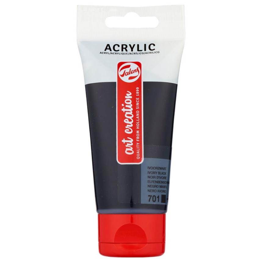 Tinta Acrílica ArtCreation Preto 75ml Talens