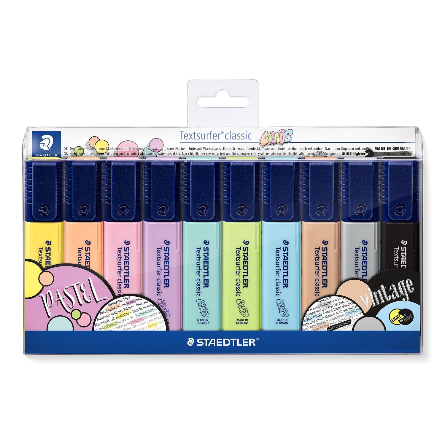 Sublinhador de Tinta Pastel Fluorescente Staedtler