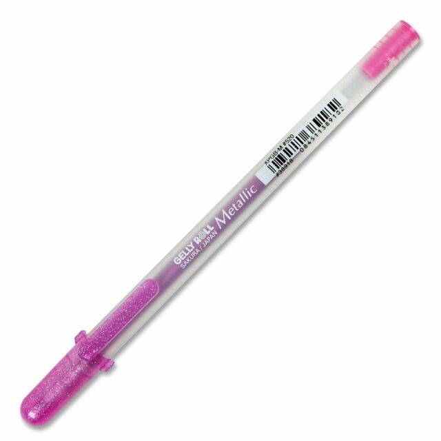 Caneta Gelly Roll Cor Metalica Rosa Sakura