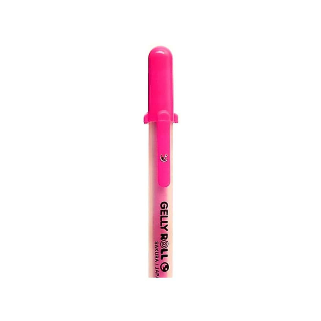 Caneta Gelly Moonlight Fluo Magenta Saku
