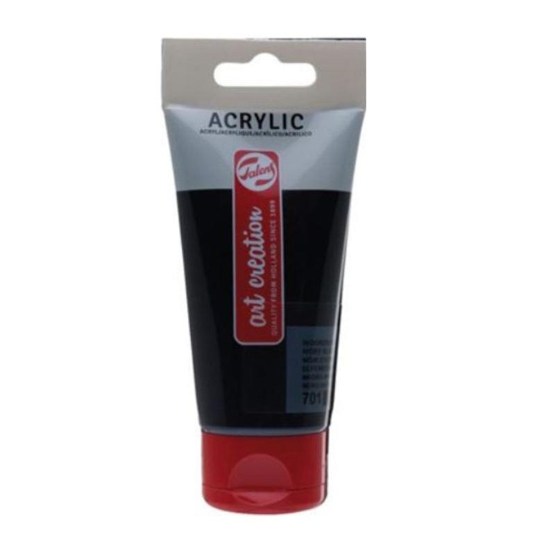 Tinta Acrílica Preto 200ml Talens