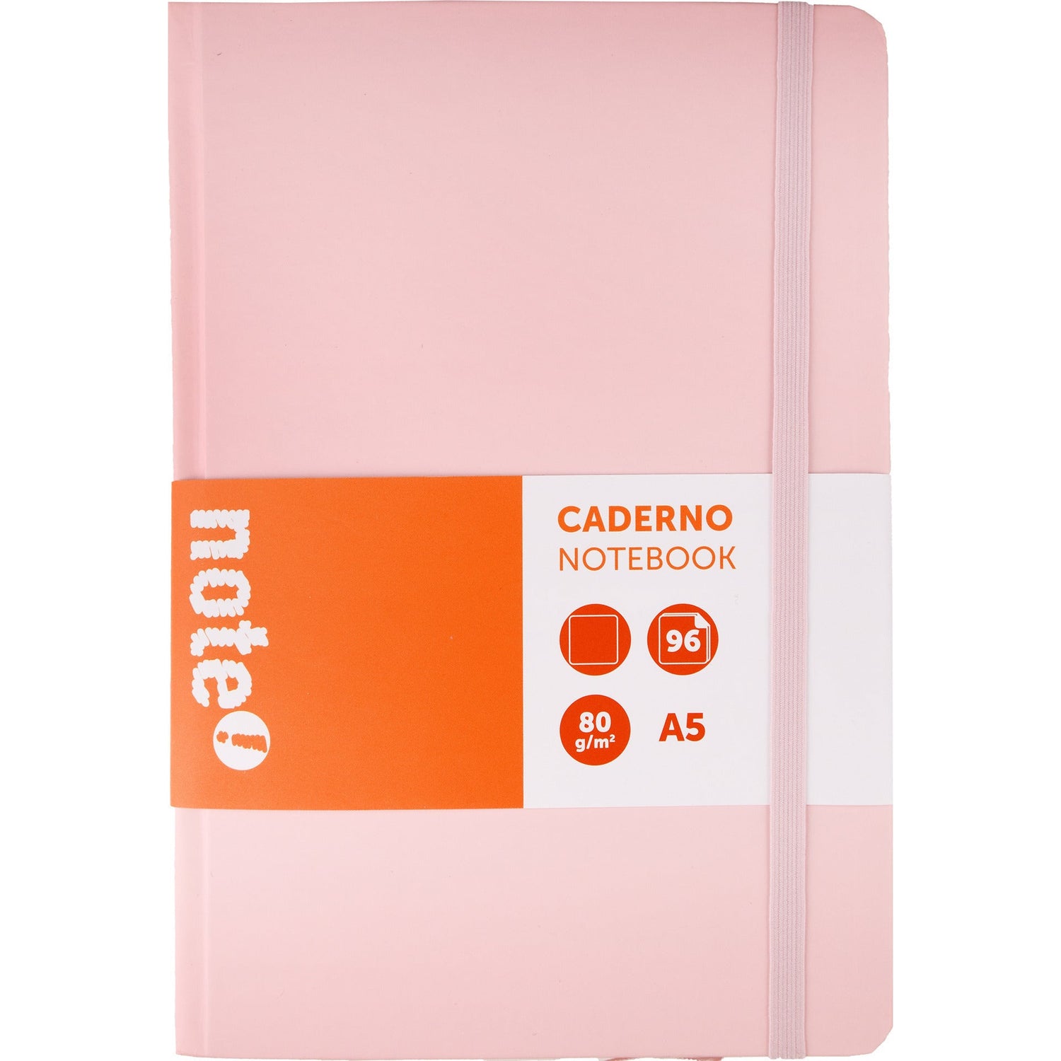 Caderno Agrafado A5 Liso com Elásticos (várias cores) Note!
