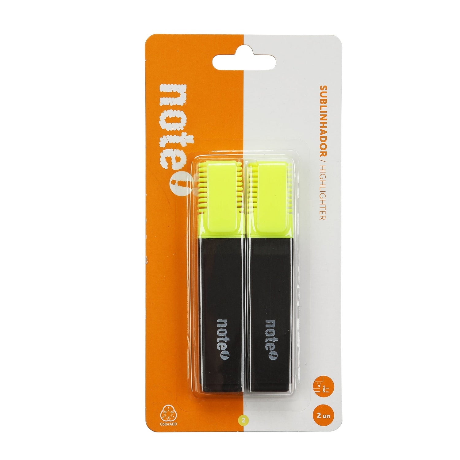 Sublinhador de Tinta Fluorescente Note!