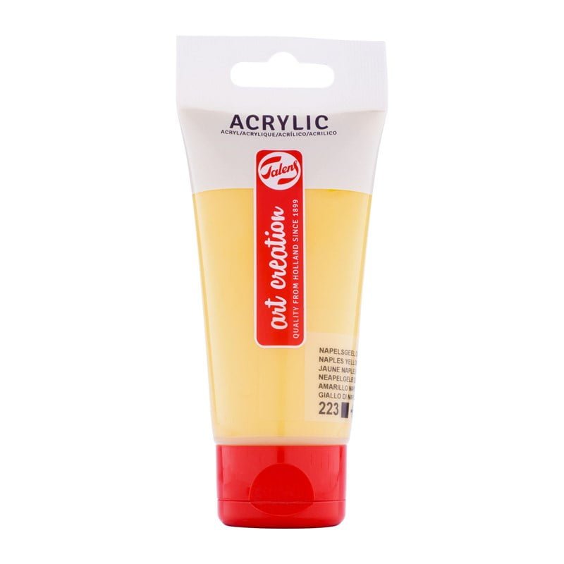 Tinta Acrílica ArtCreation Amarelo Nápoles 75ml Talens
