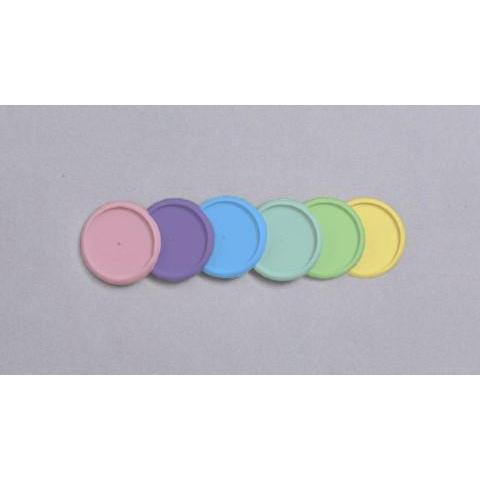 Discos e Elástico 3.1cm Colorido Caderno Inteligente