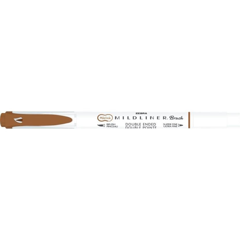 Marcador 2 Pontas Brush Pen Warm Castanho Zebra