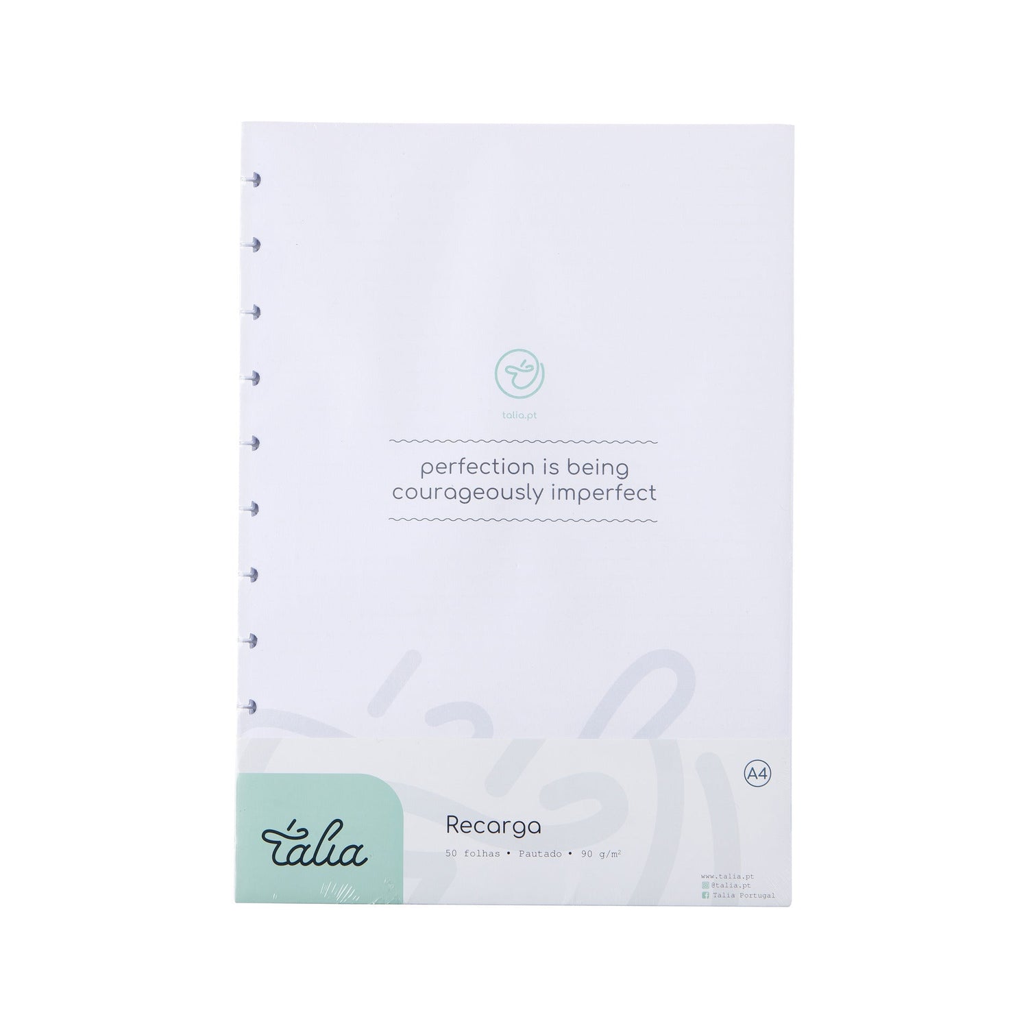 Recarga Papel A4 Pautado para Caderno Smart Talia