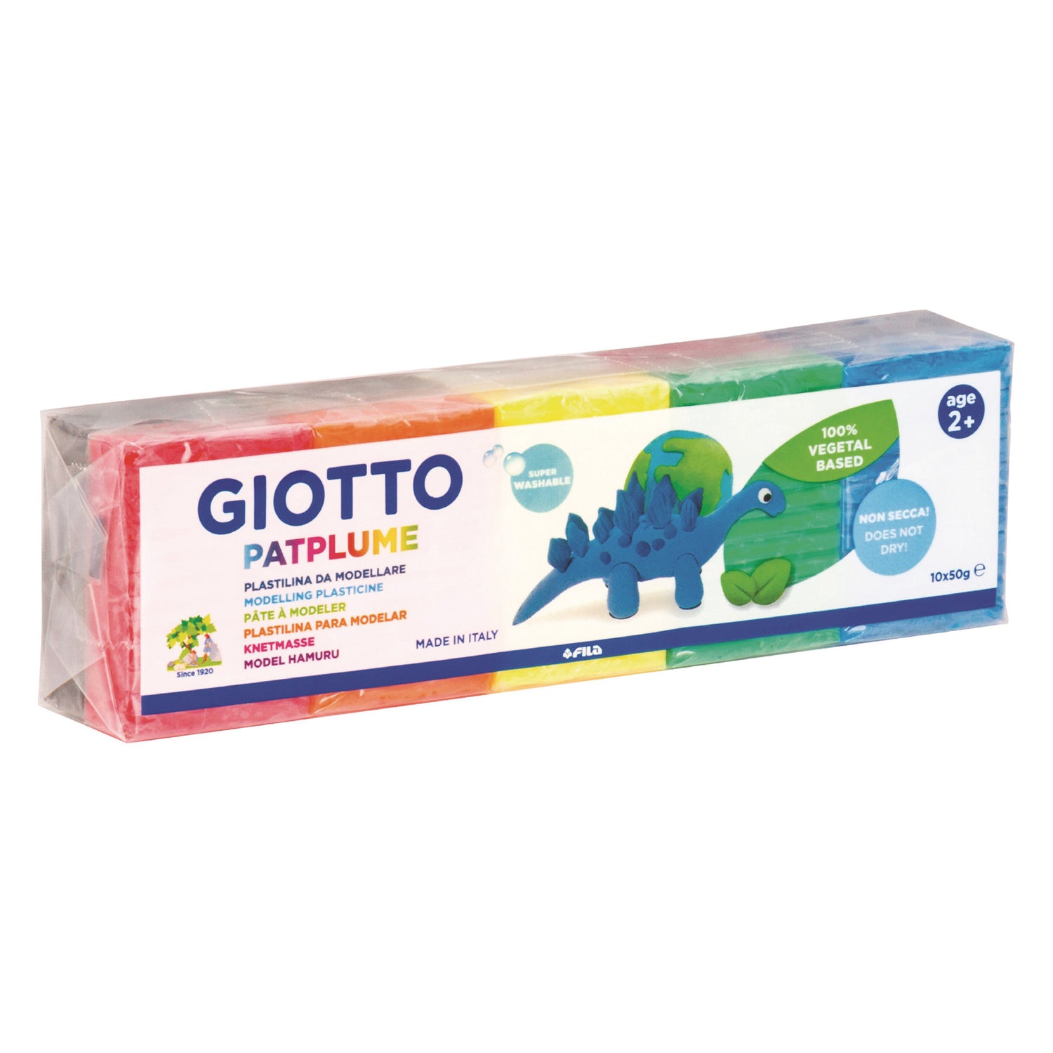 Plasticina Patplume 10 Unidades 50g Giotto