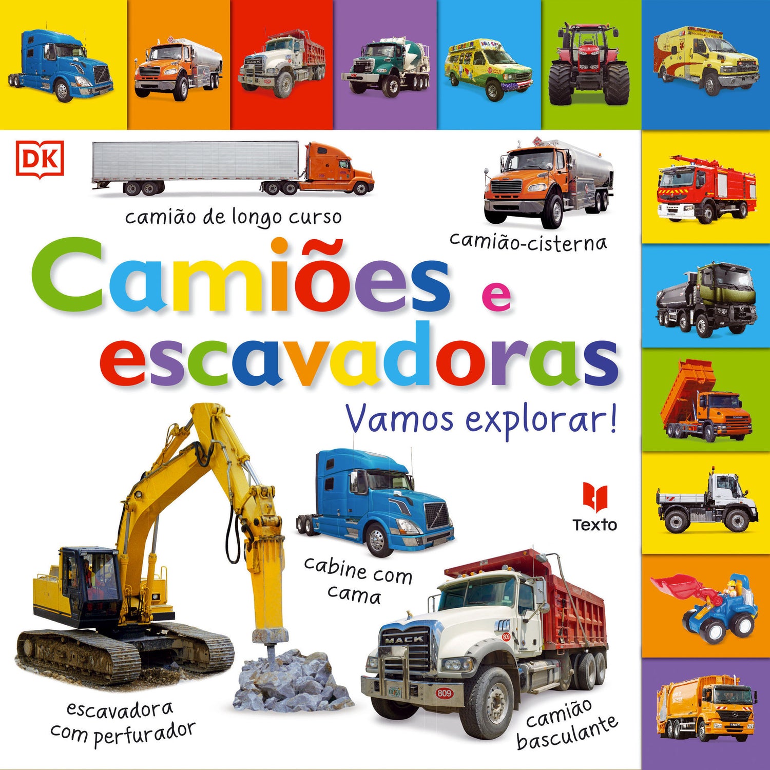 Camiões e Escavadoras – Vamos Explorar! de Dorling Kindersley
