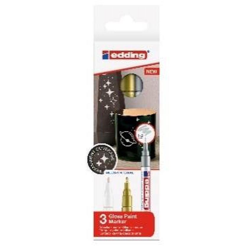 Conjunto Marcadores Cor Metálicas 3 Unidades E-751