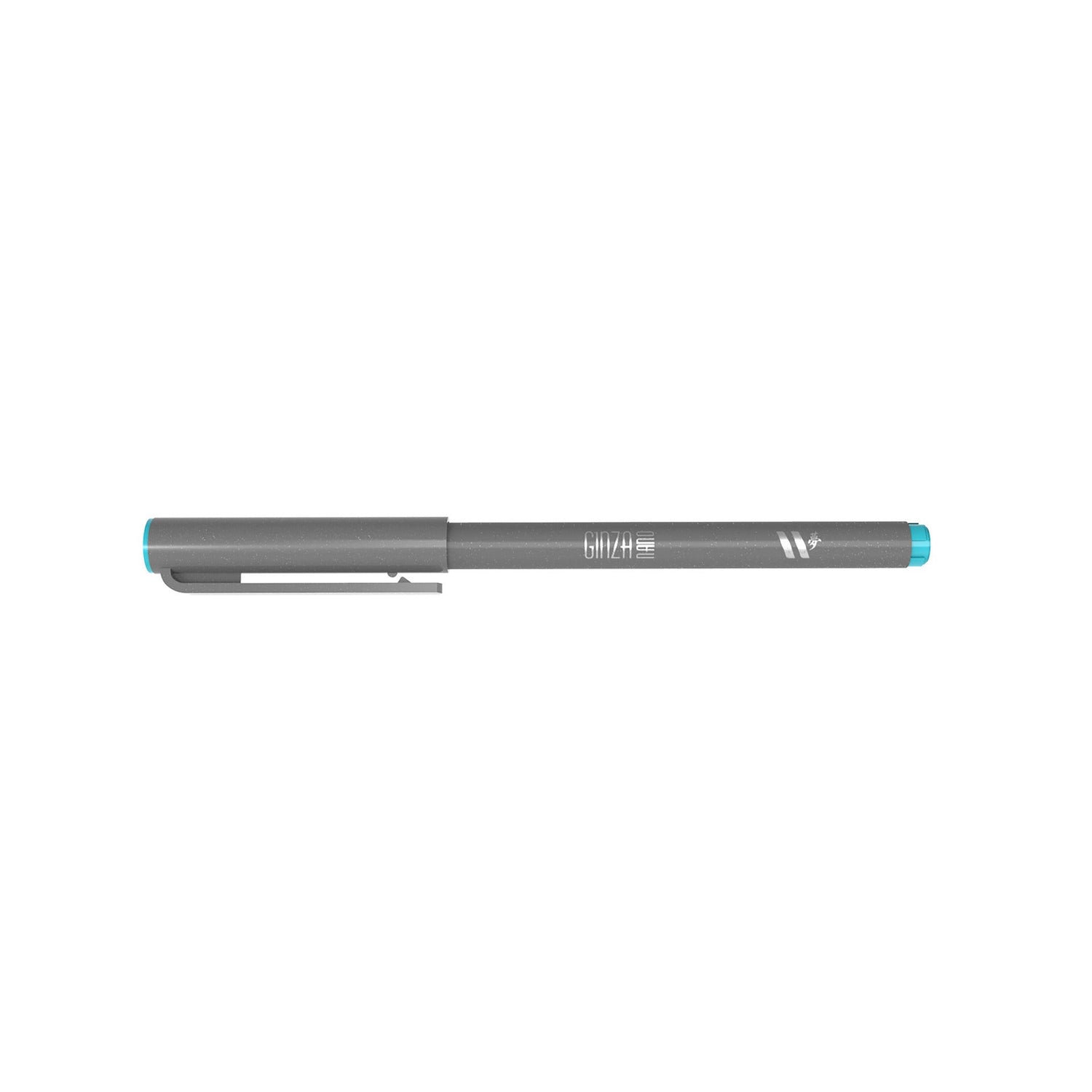 Marcador Ginza Nano Brush Pen Azul Gelo