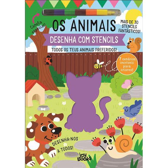 Os Animais de Stephanie Evans - Desenha com Stencils Todos os Teus Animais Preferidos!