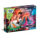 Clementoni - Kit Ciência & Jogo Vulcão Brilhante