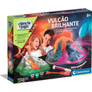 Clementoni - Kit Ciência & Jogo Vulcão Brilhante