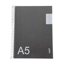 Caderno Espiral A5 Pautado Preto Tecnoline Note!